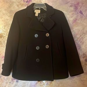 Black very warm short Pea Coat